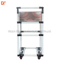 DY-T241   Workshop Trolley Industrial Lean Pipe Tote cart Handpush Trolley